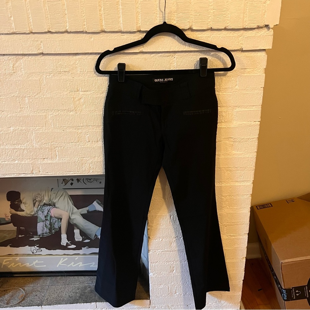 Guess Vintage Black Flared Dress Pant
